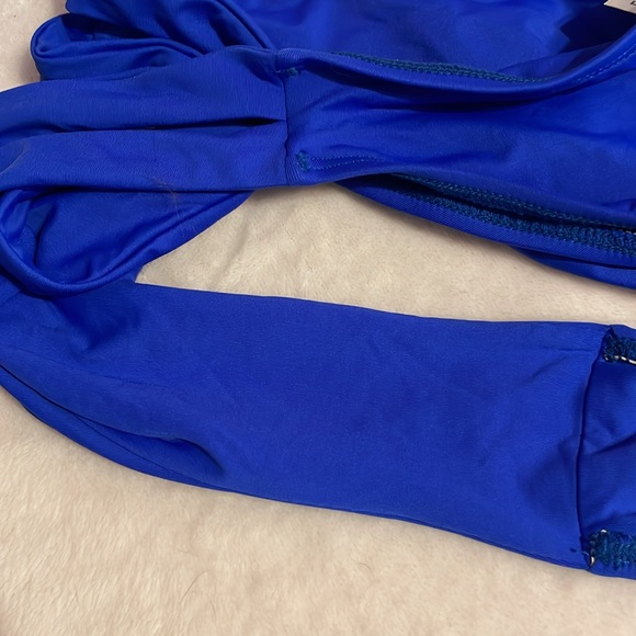 L*Space Full Cut Blue Swim Bottoms - Picture 7 of 8